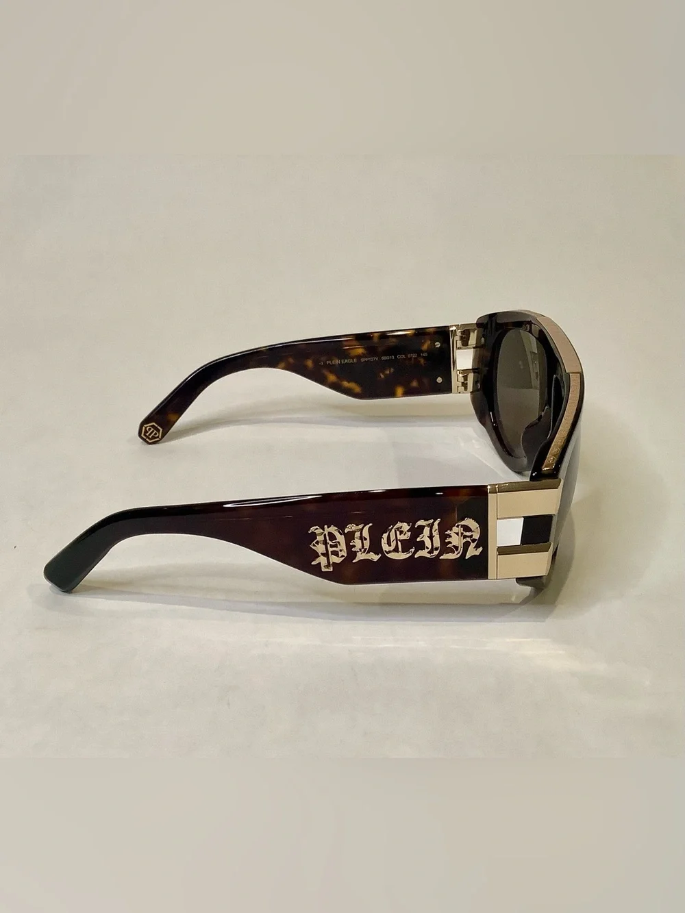 Philipp Plein Tortoiseshell Sunglasses with Gradient Gray Lenses